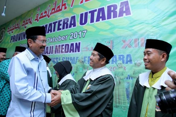 Gubsu Buka Seleksi Qasidah XV Provinsi Sumatera Utara 2017